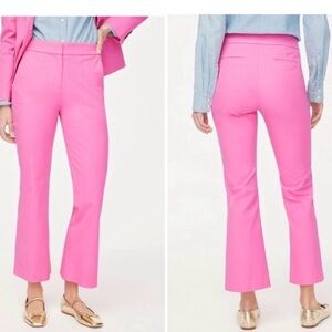 J. Crew “Kallie Pant” Pink Cropped Flare Pants- Size 0
